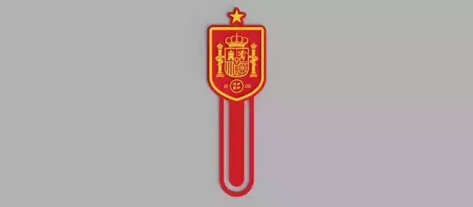 Spanish National Football Team Spain logo Shield Bookmark