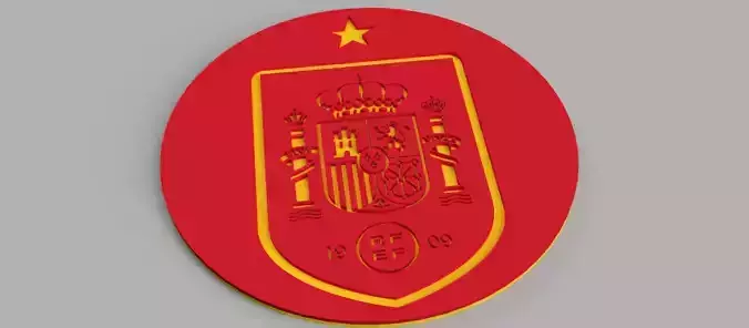 Spanish National Football Team Spain logo  Club Shield Coaster