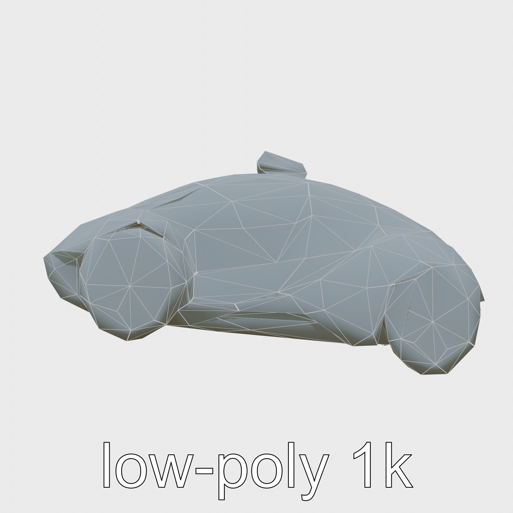 Futuristic Flying Taxi Concept Car Model Low-poly 3D model_16