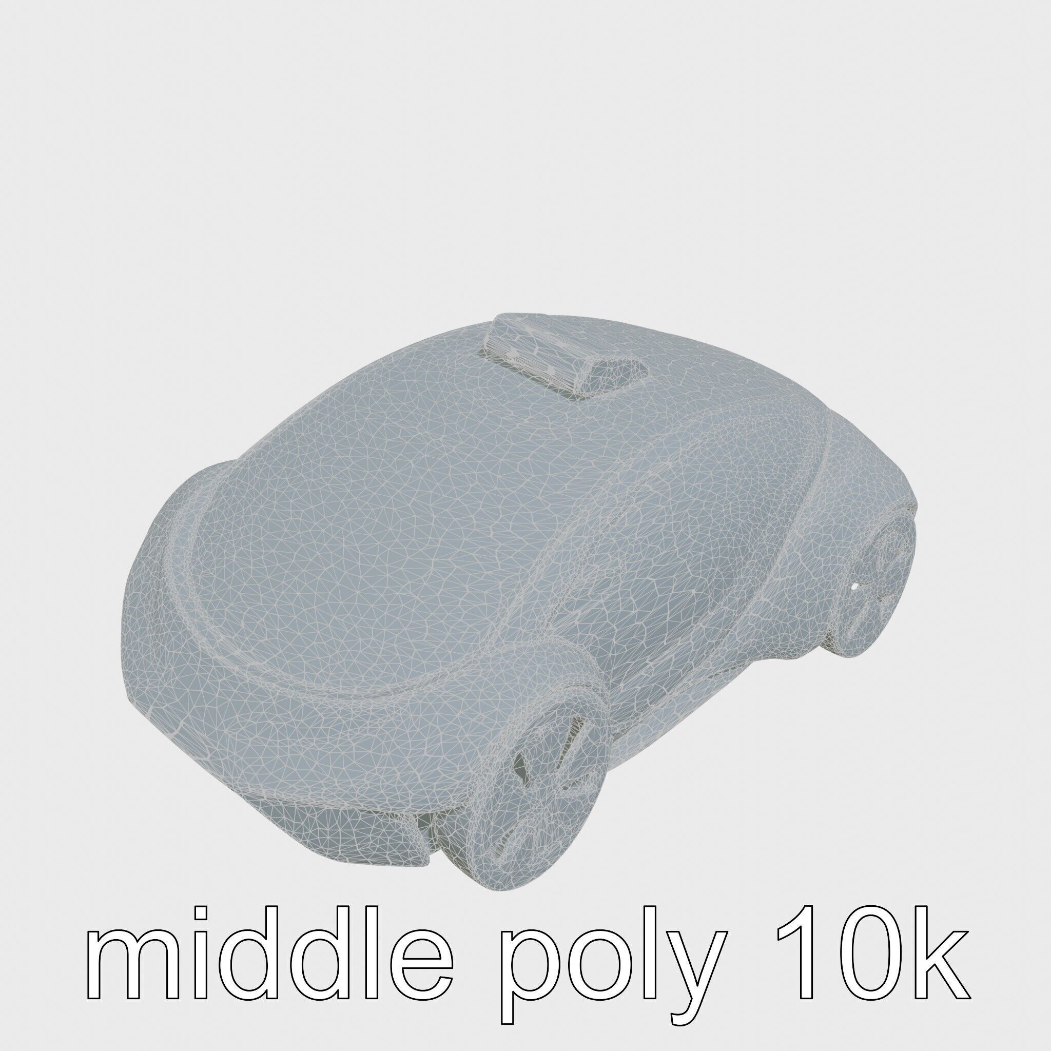 Futuristic Flying Taxi Concept Car Model Low-poly 3D model_23