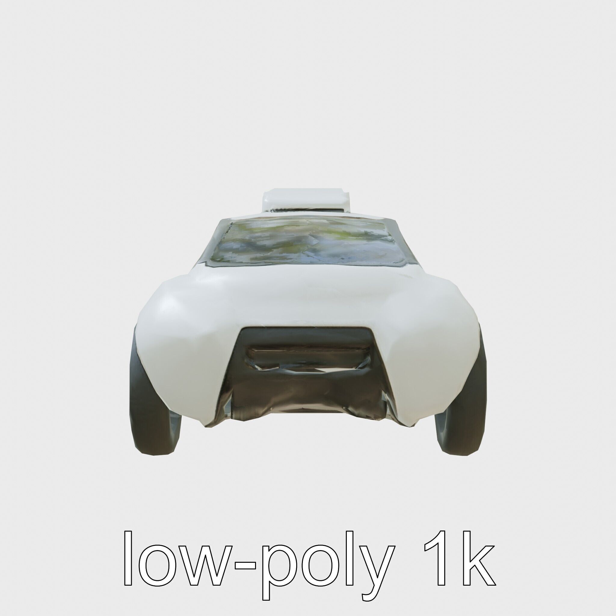 Futuristic Flying Taxi Concept Car Model Low-poly 3D model_25