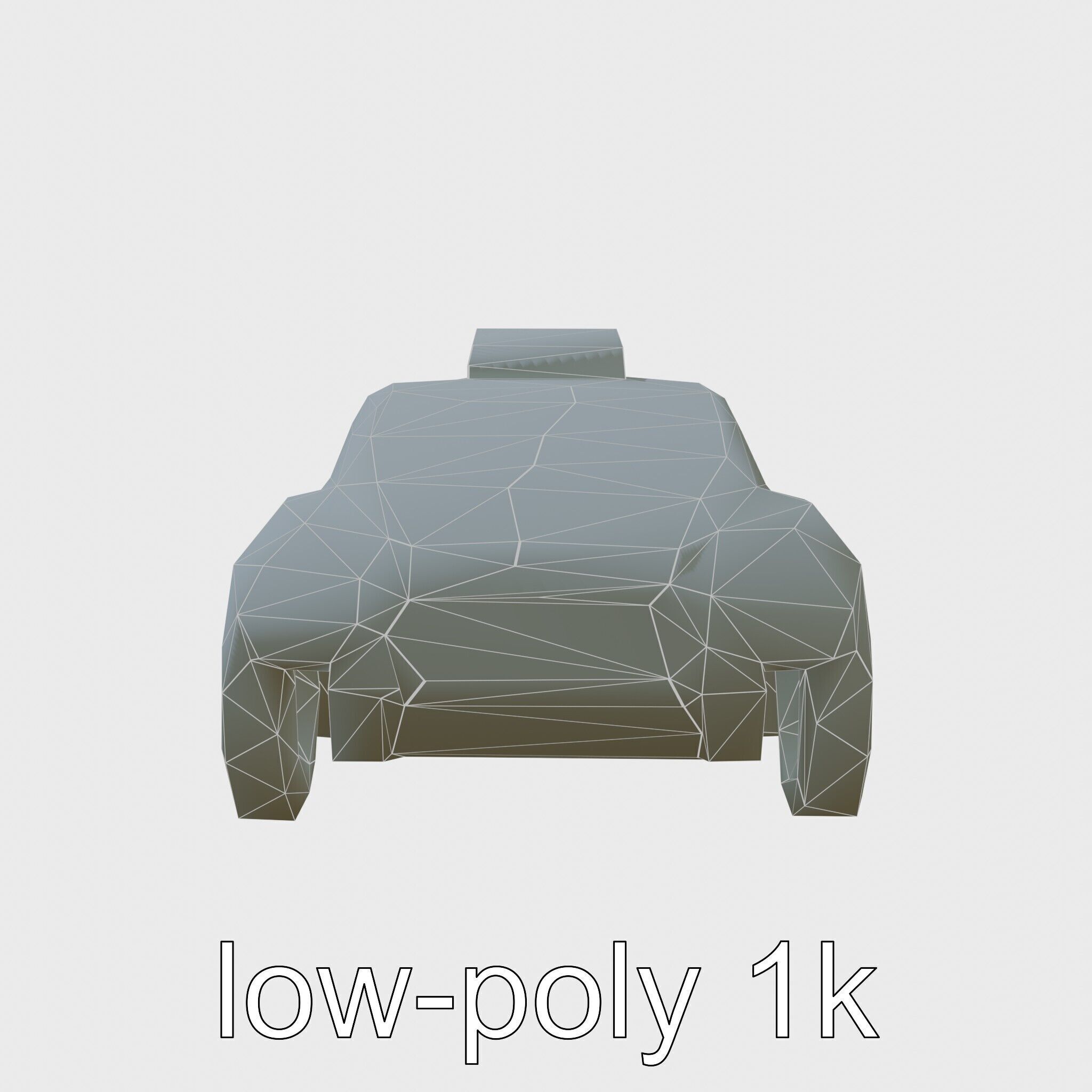 Futuristic Flying Taxi Concept Car Model Low-poly 3D model_7