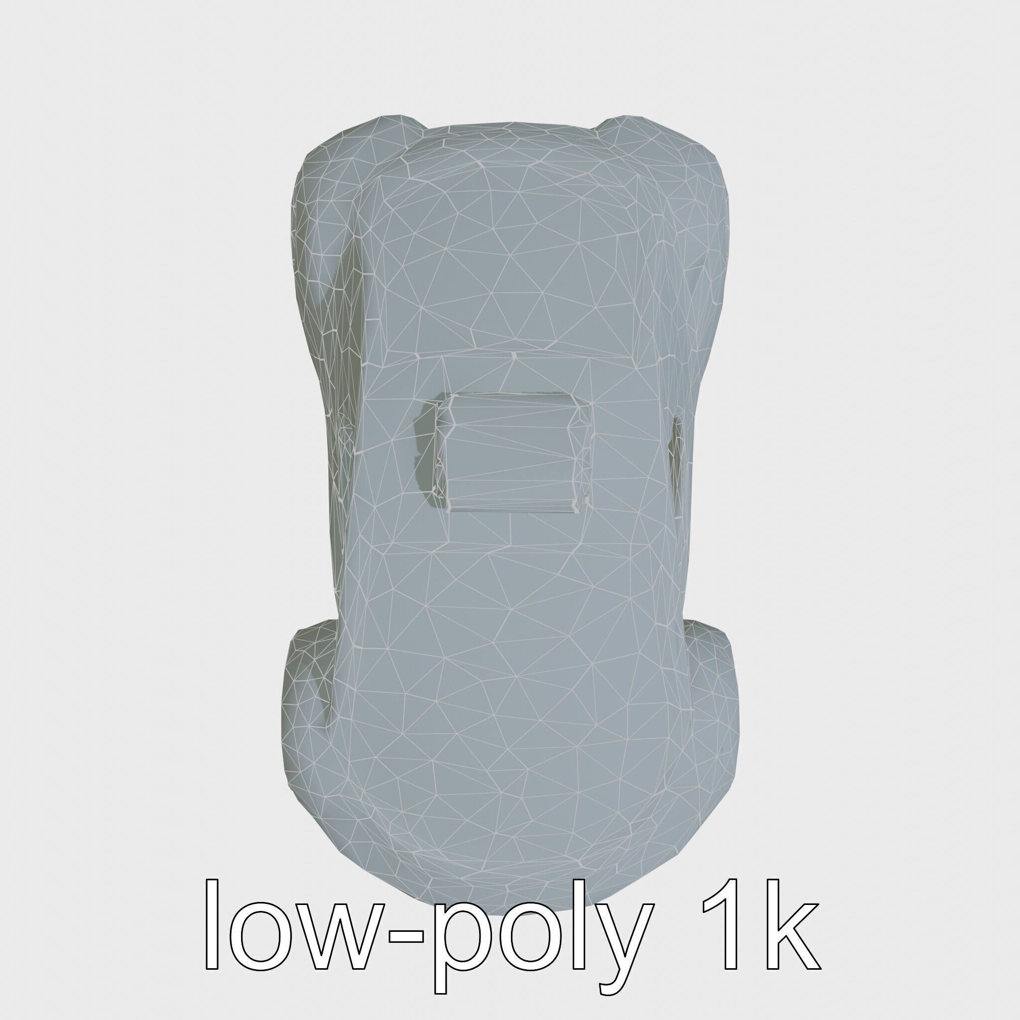 Futuristic Flying Taxi Concept Car Model Low-poly 3D model_26