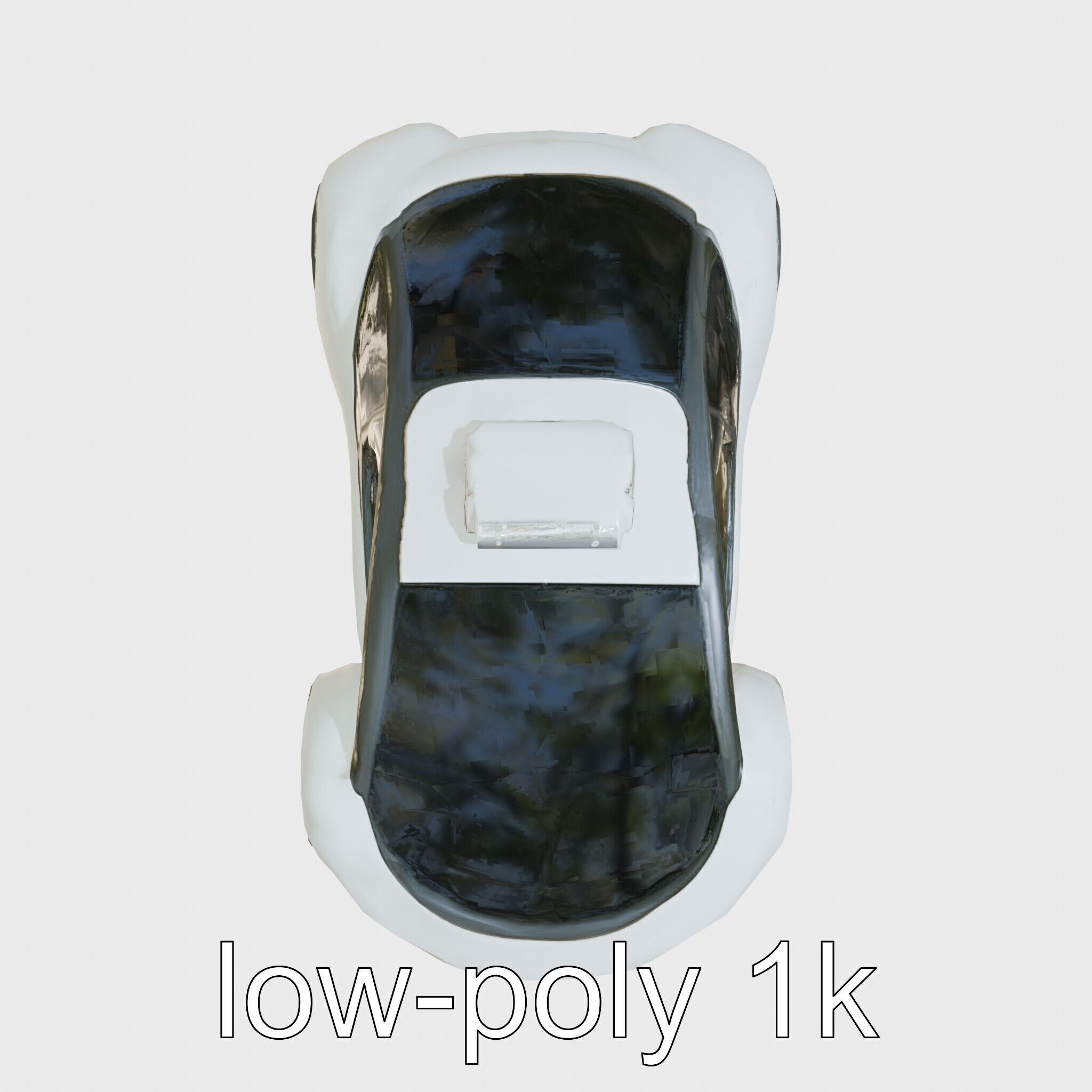 Futuristic Flying Taxi Concept Car Model Low-poly 3D model_9