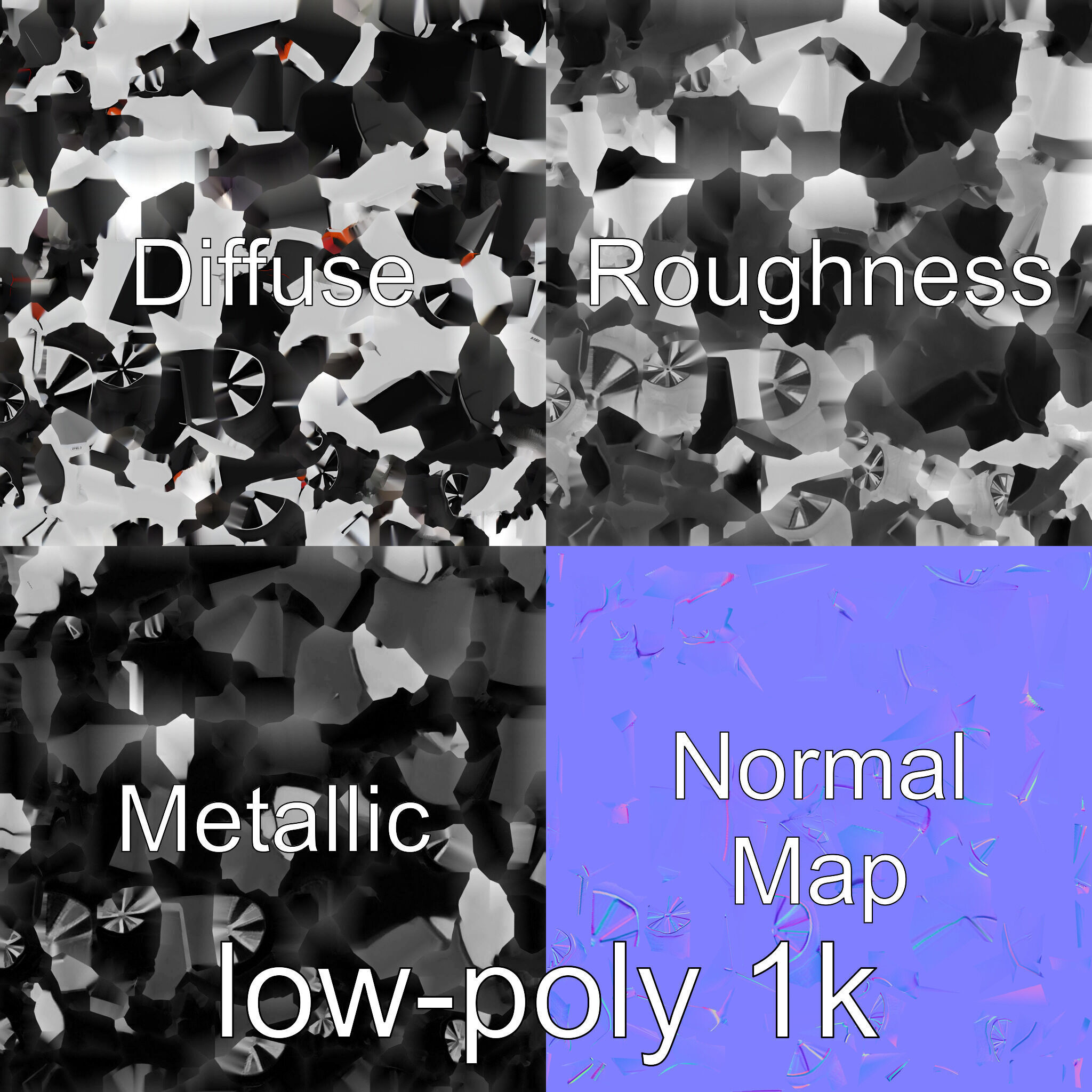 Futuristic Flying Taxi Concept Car Model Low-poly 3D model_1