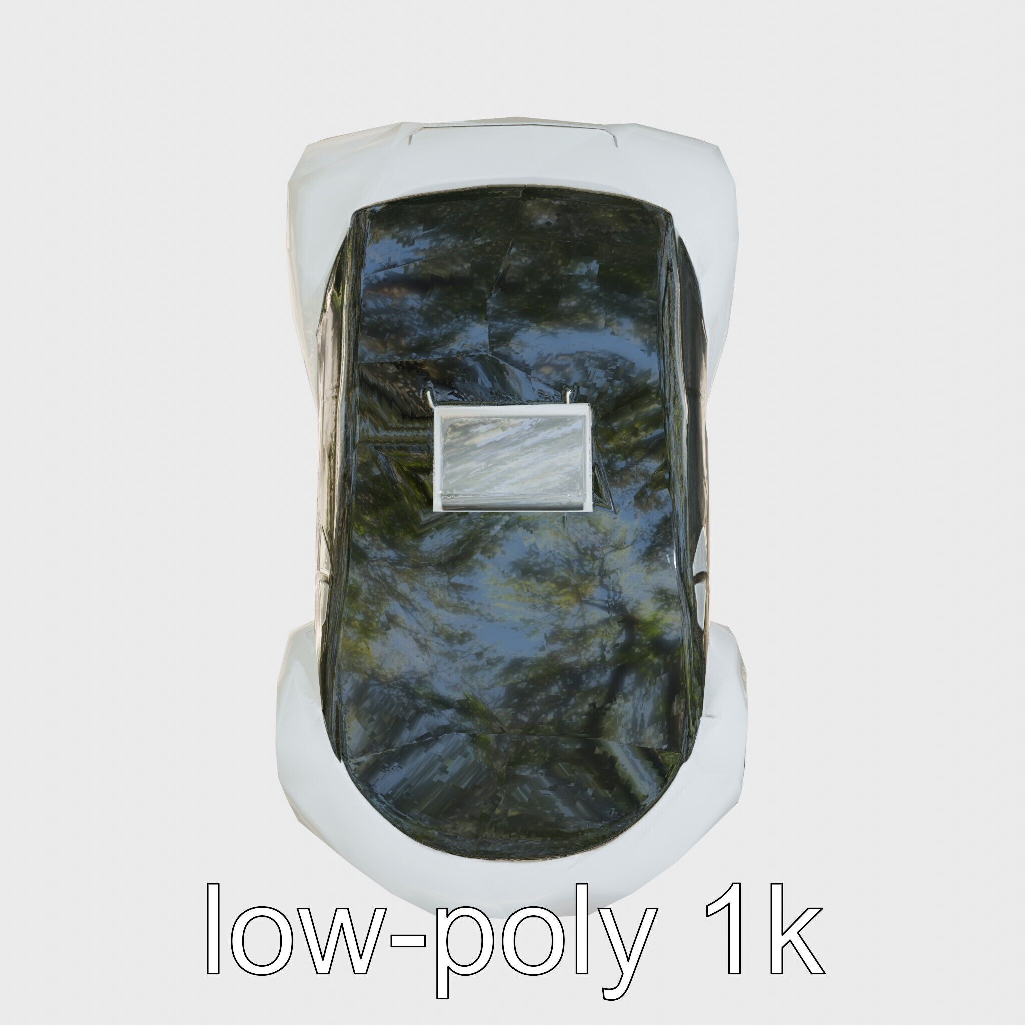 Futuristic Flying Taxi Concept Car Model Low-poly 3D model_15