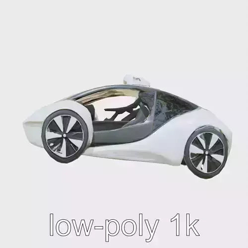 Futuristic Flying Taxi Concept Car Model