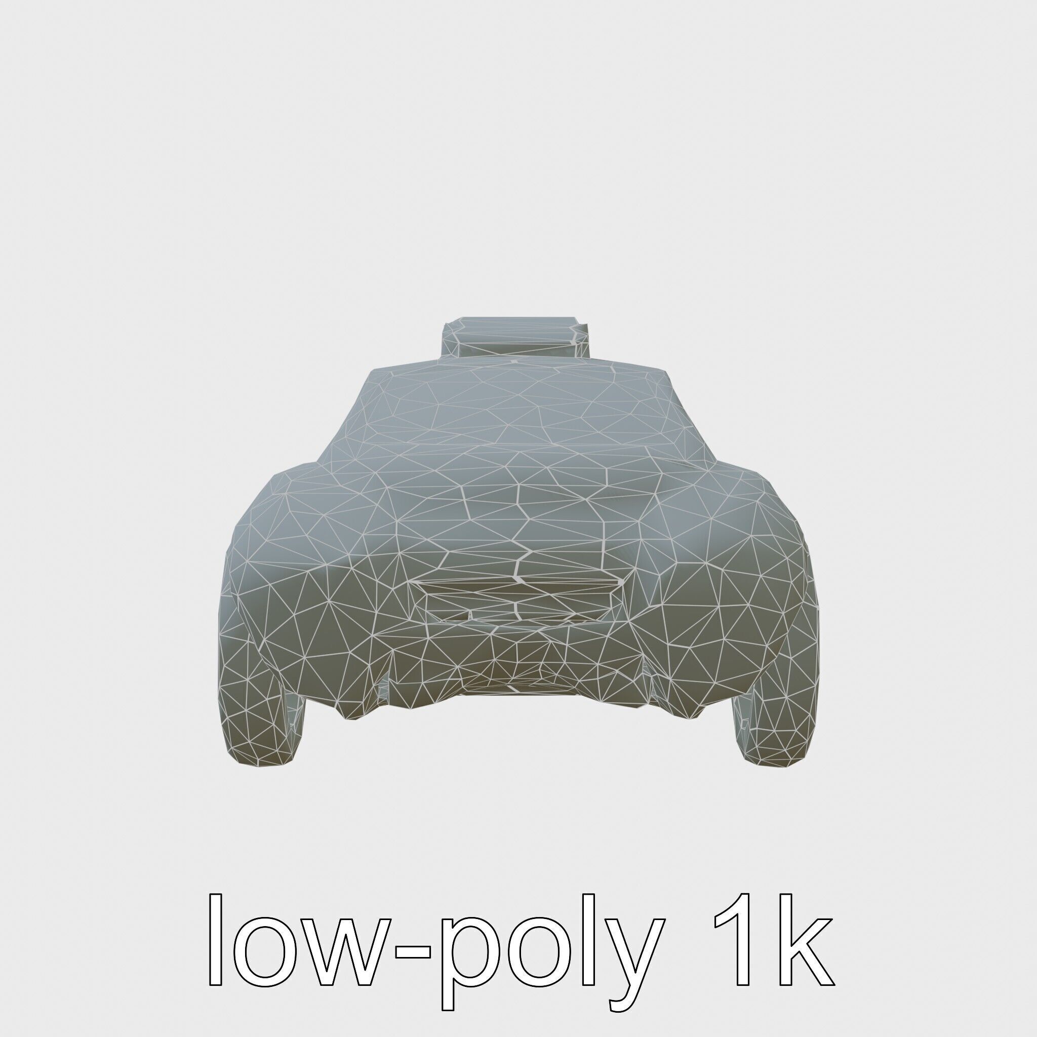 Futuristic Flying Taxi Concept Car Model Low-poly 3D model_22