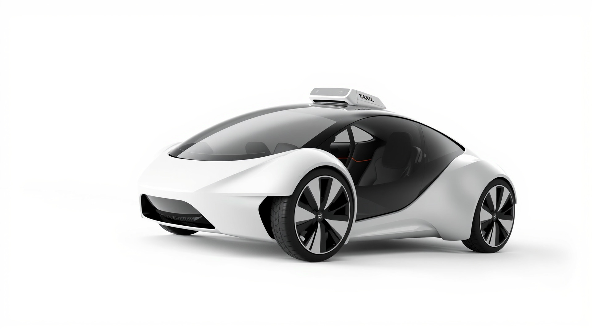 Futuristic Flying Taxi Concept Car Model Low-poly 3D model_3