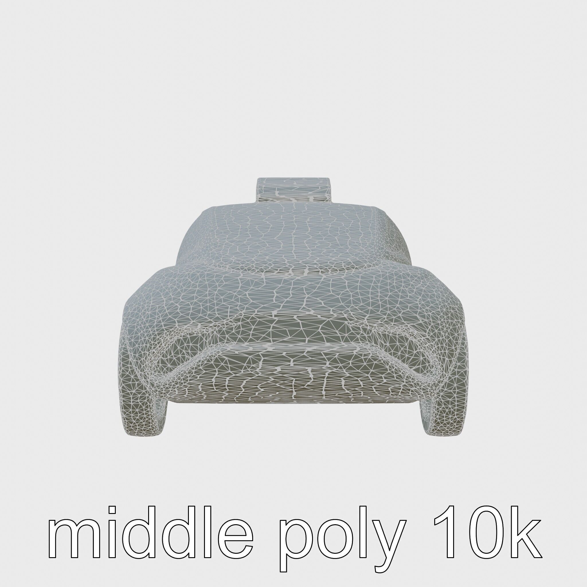 Futuristic Flying Taxi Concept Car Model Low-poly 3D model_5