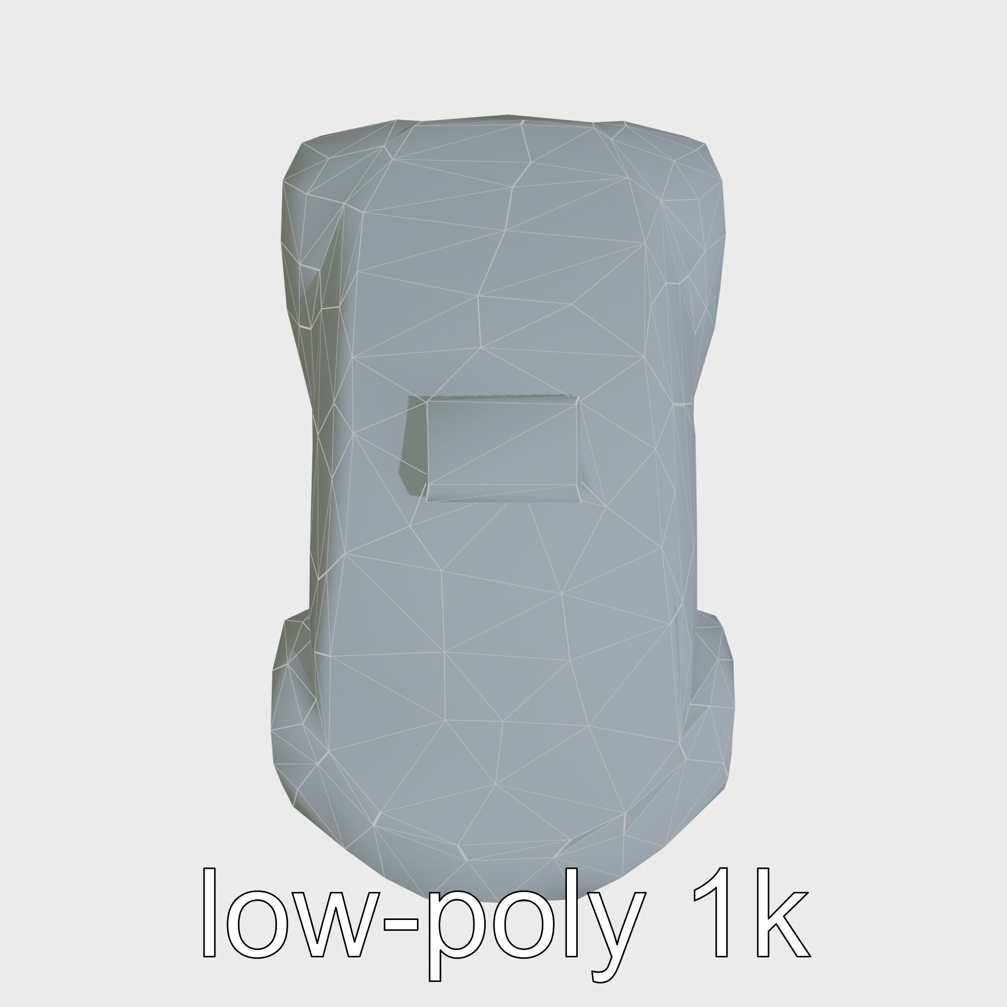 Futuristic Flying Taxi Concept Car Model Low-poly 3D model_14