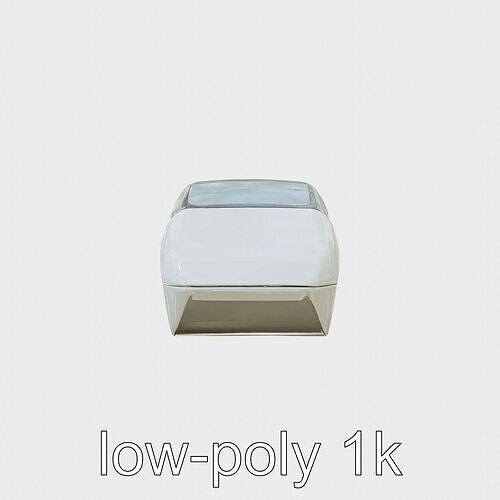 Futuristic Flying Taxi Concept Model Low-poly 3D model