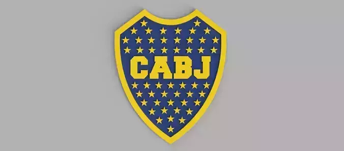 Club Atletico Boca Juniors logo Football Shield Wall Picture