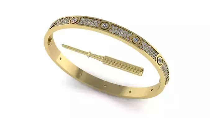 Love Bracelet Diamonds - SIZE 19