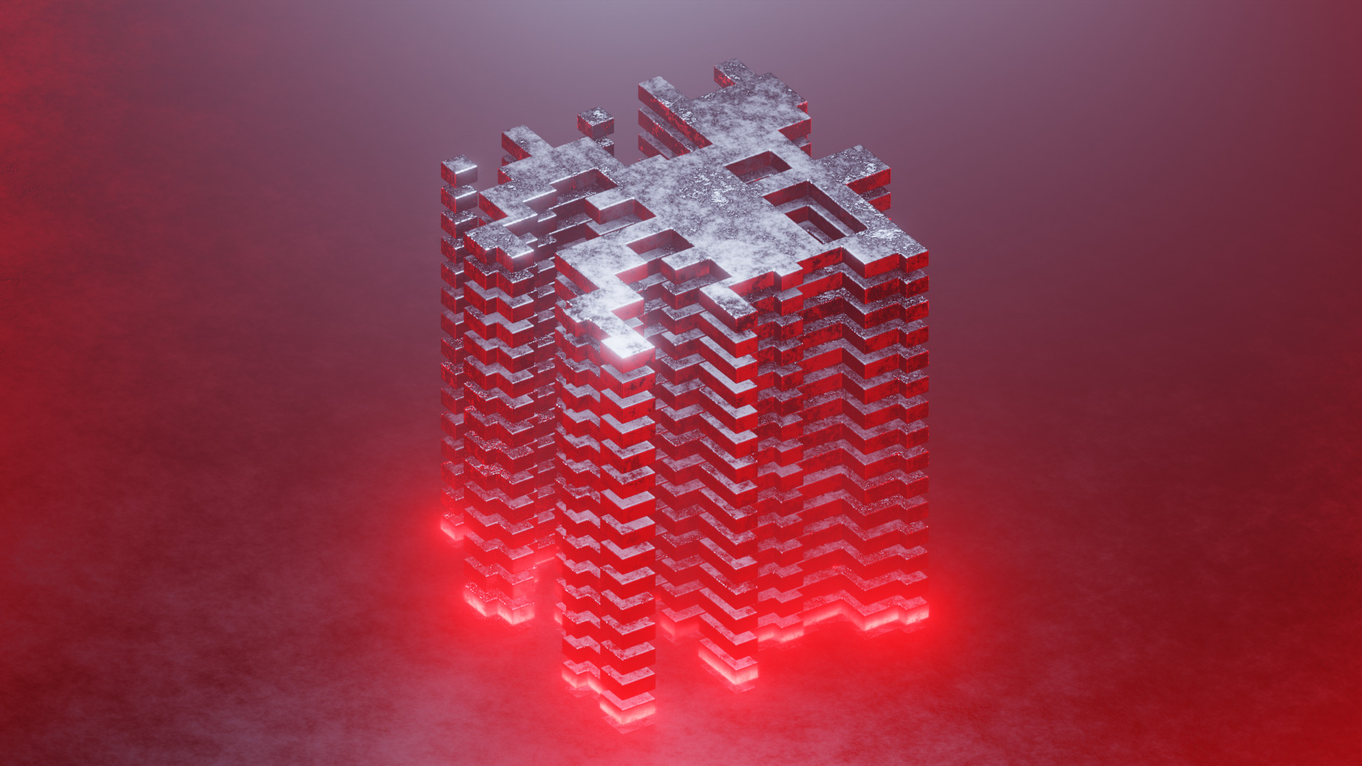 Geometry tech animation Low-poly 3D model_13