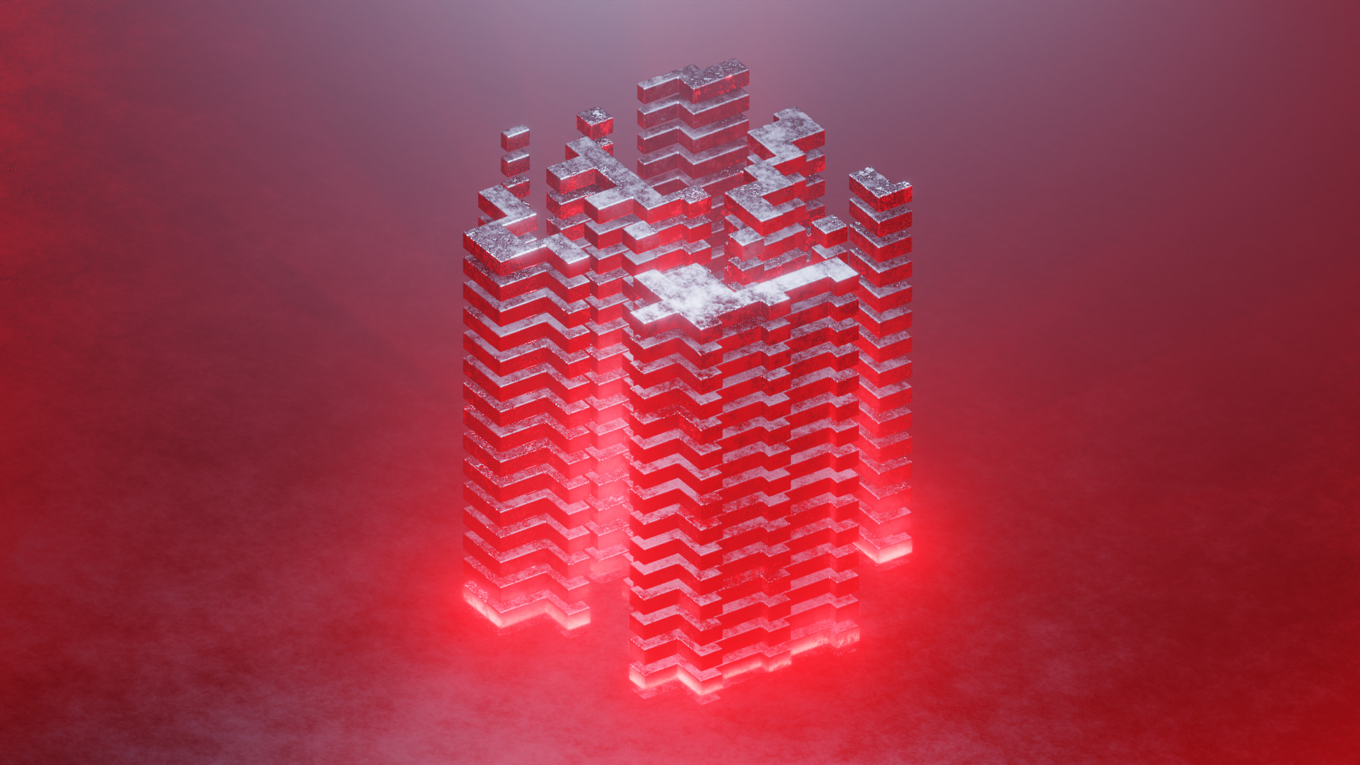 Geometry tech animation Low-poly 3D model_8