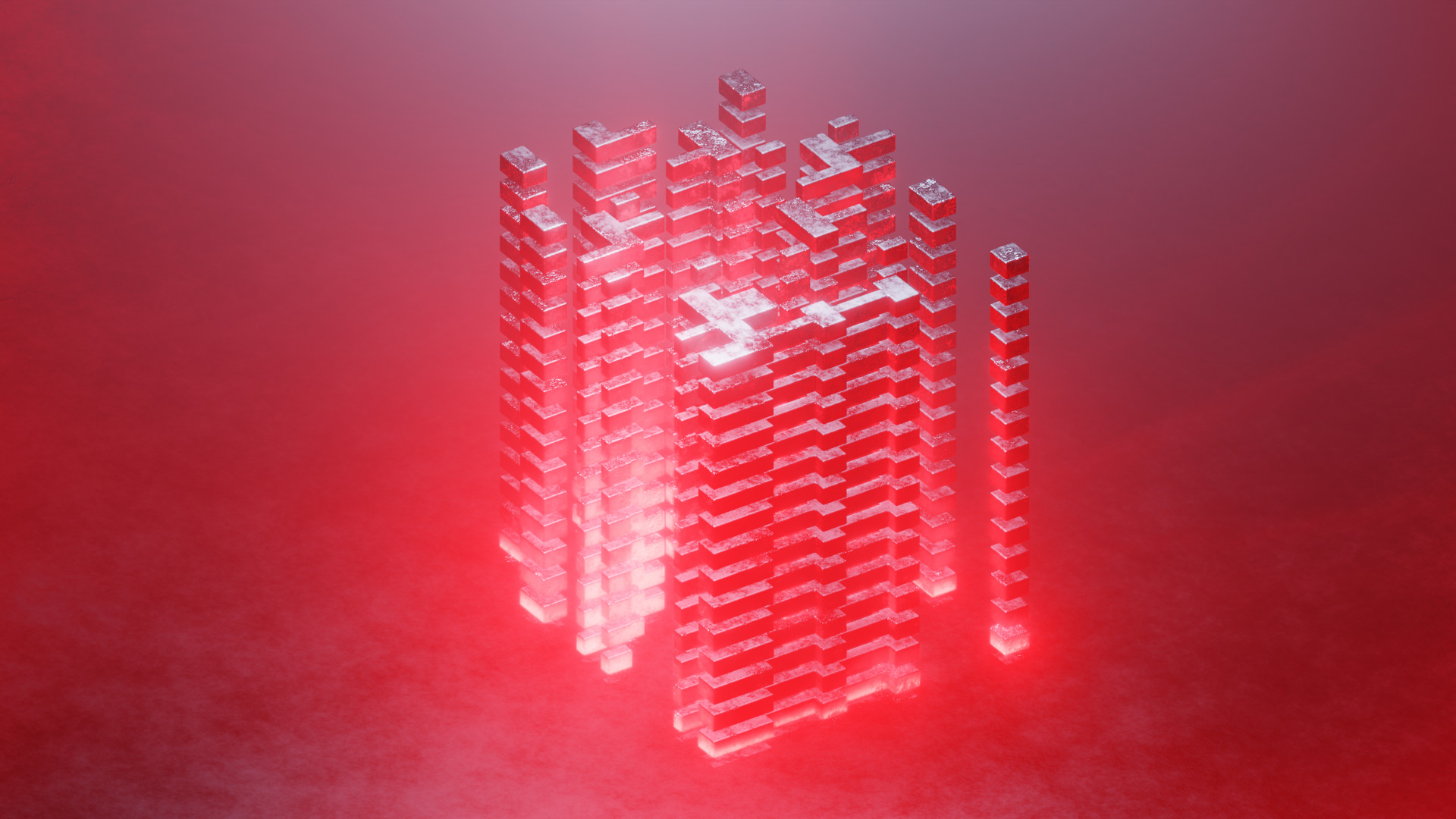 Geometry tech animation Low-poly 3D model_10