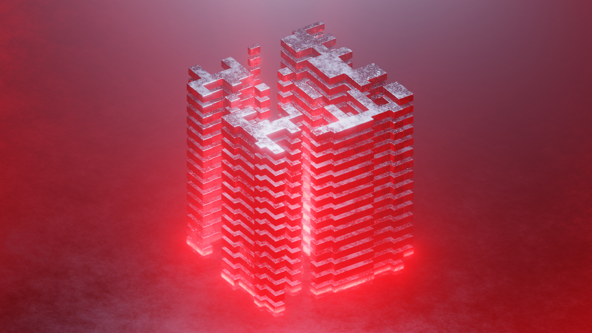 Geometry tech animation Low-poly 3D model_6