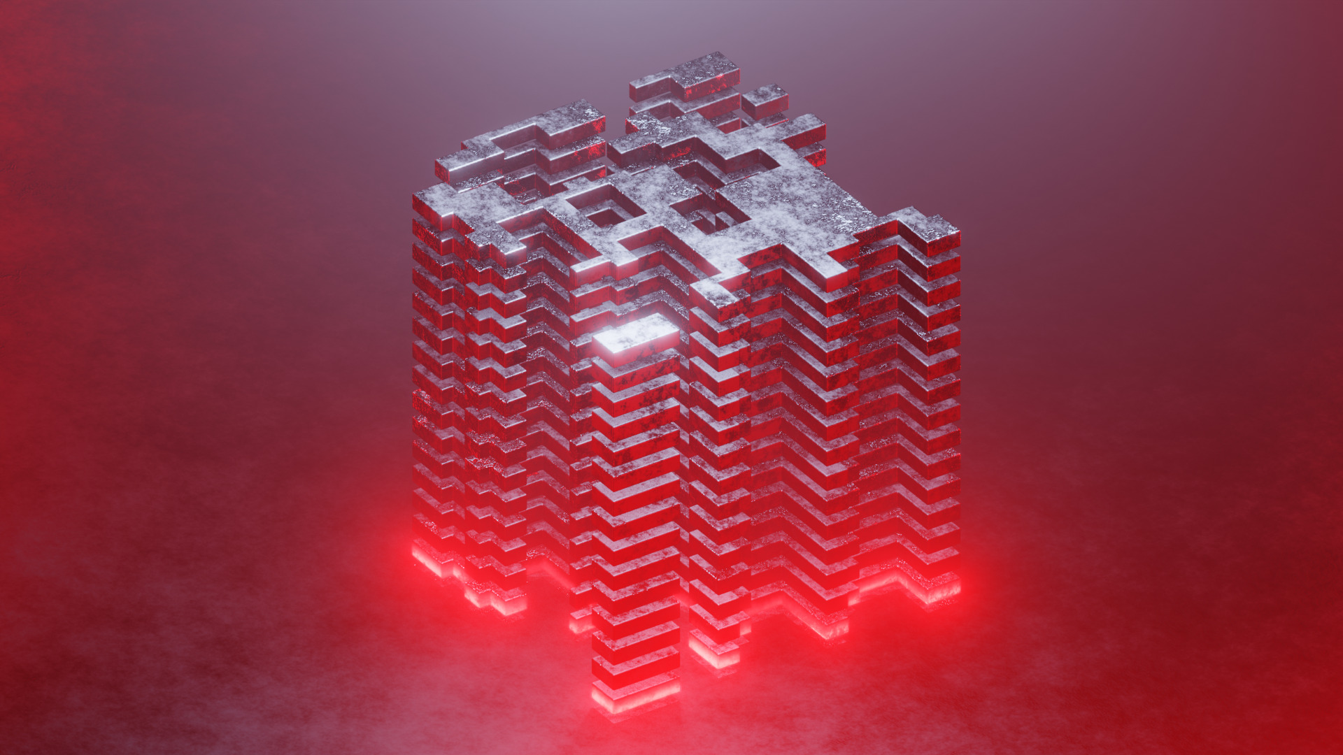 Geometry tech animation Low-poly 3D model_14