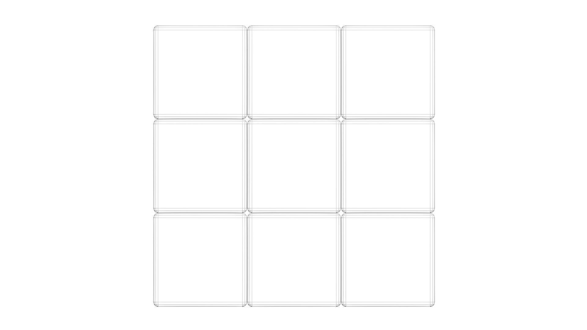 Chocolate Rubiks Cubes Set 3D model_20