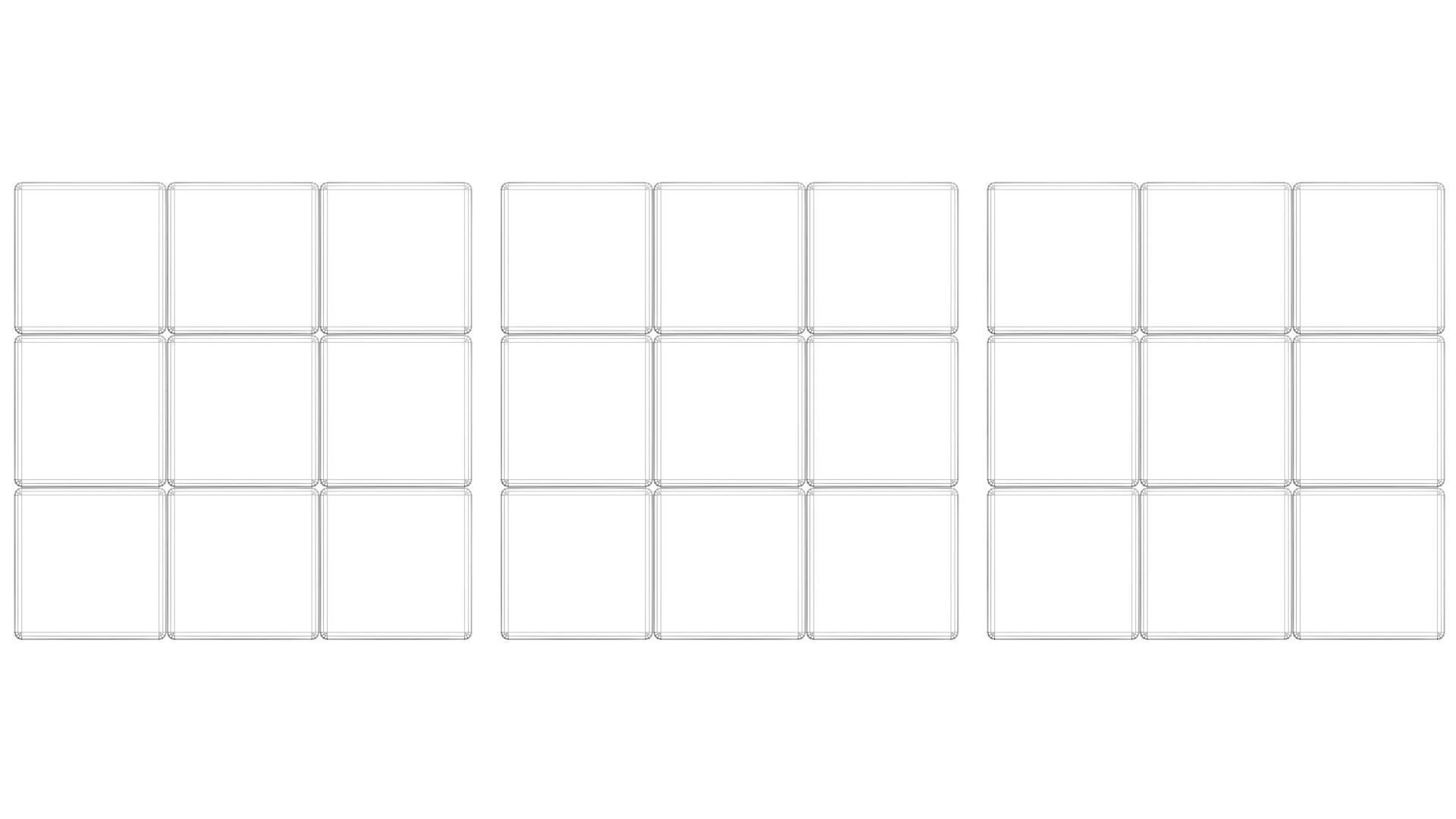 Chocolate Rubiks Cubes Set 3D model_19