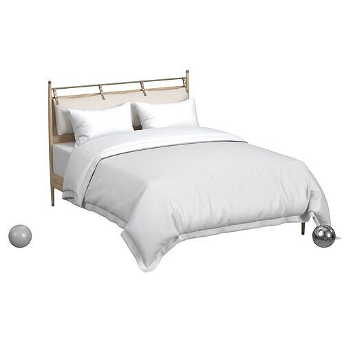 Hemming Bed Low-poly 3D model
