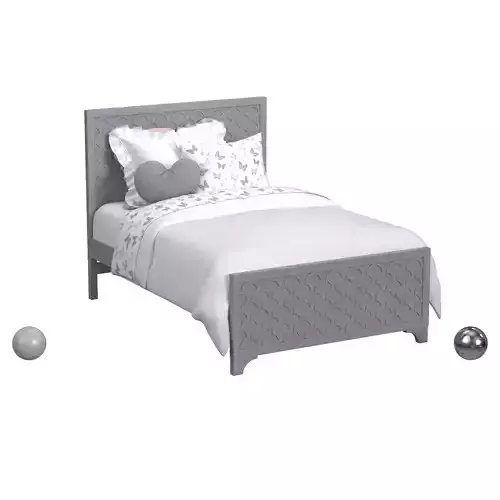 Amanda bed - Oyster Gray Full Bed