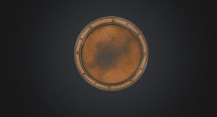 Wooden Barrel 3D Model Game Ready VR AR Prop for Animations Low-poly 3D model_5