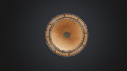 Wooden Barrel 3D Model Game Ready VR AR Prop for Animations Low-poly 3D model_3