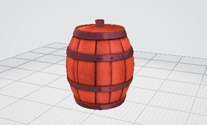 Wooden Barrel 3D Model Game Ready VR AR Prop for Animations Low-poly 3D model_15