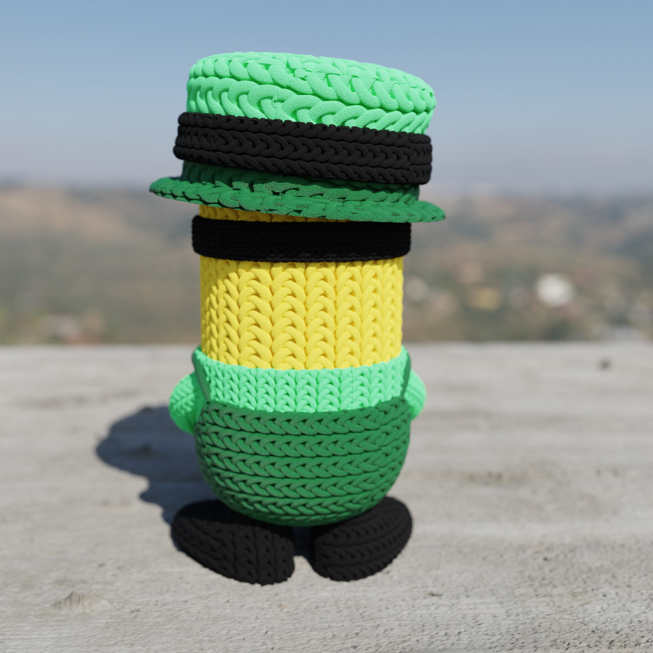 Knitted patrick Minion   3D print model_2