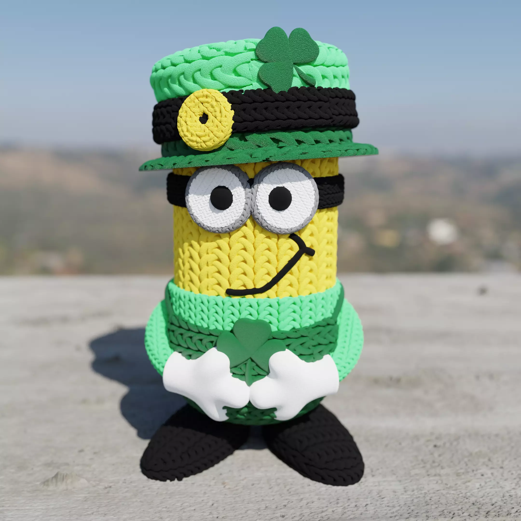 Knitted patrick Minion   3D print model_0