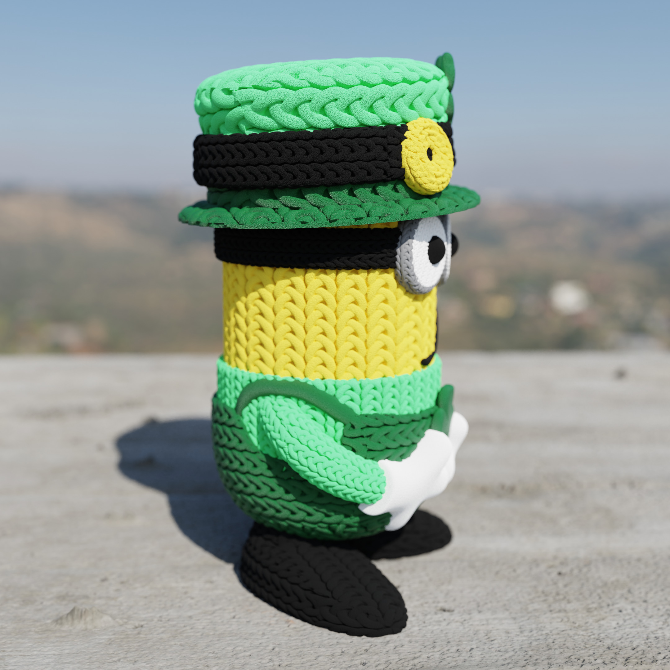 Knitted patrick Minion   3D print model_1