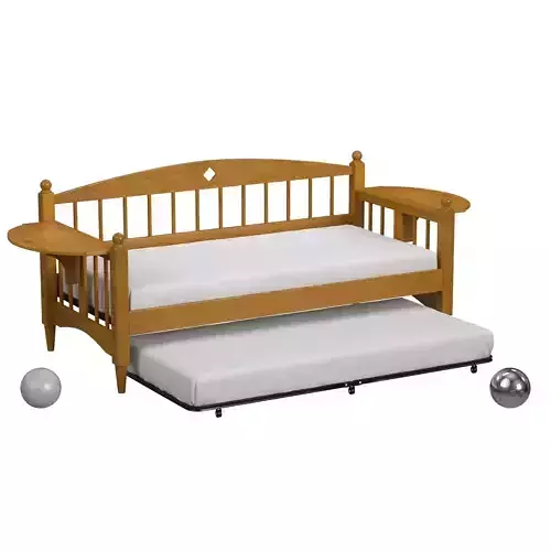 Dalton Wood Twin Bed with Trundle