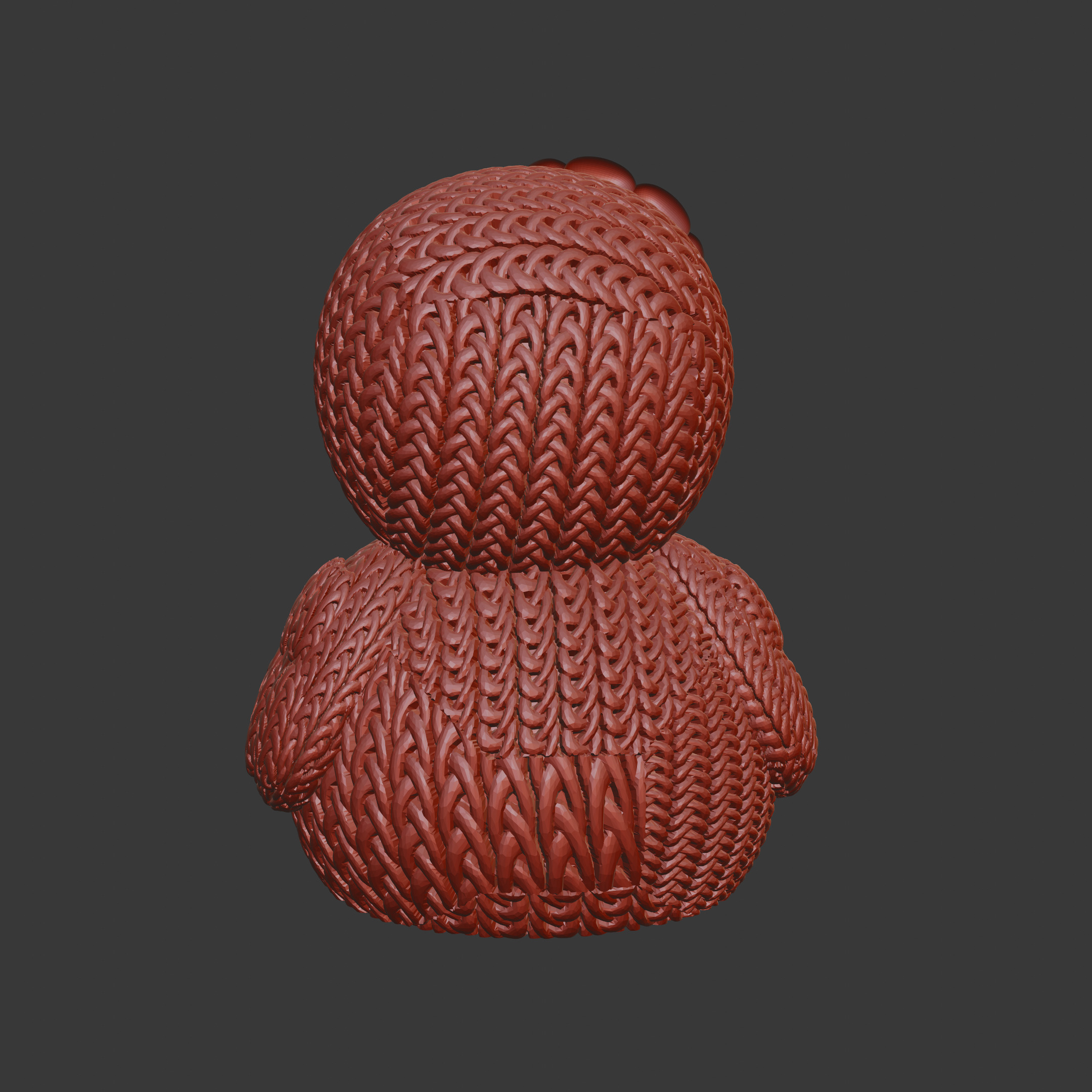 Knitted Duck 3D print model_3