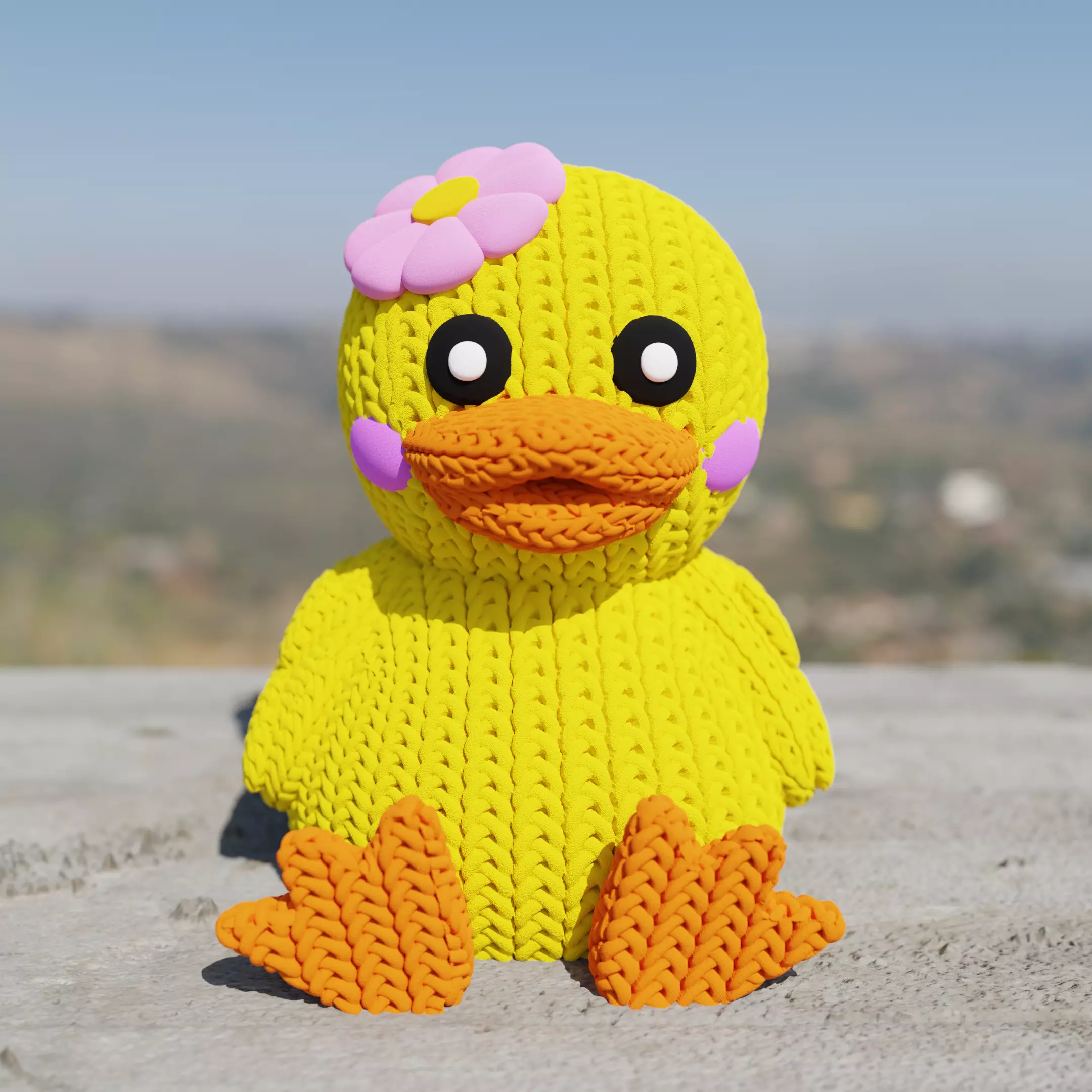 Knitted Duck 3D print model_0