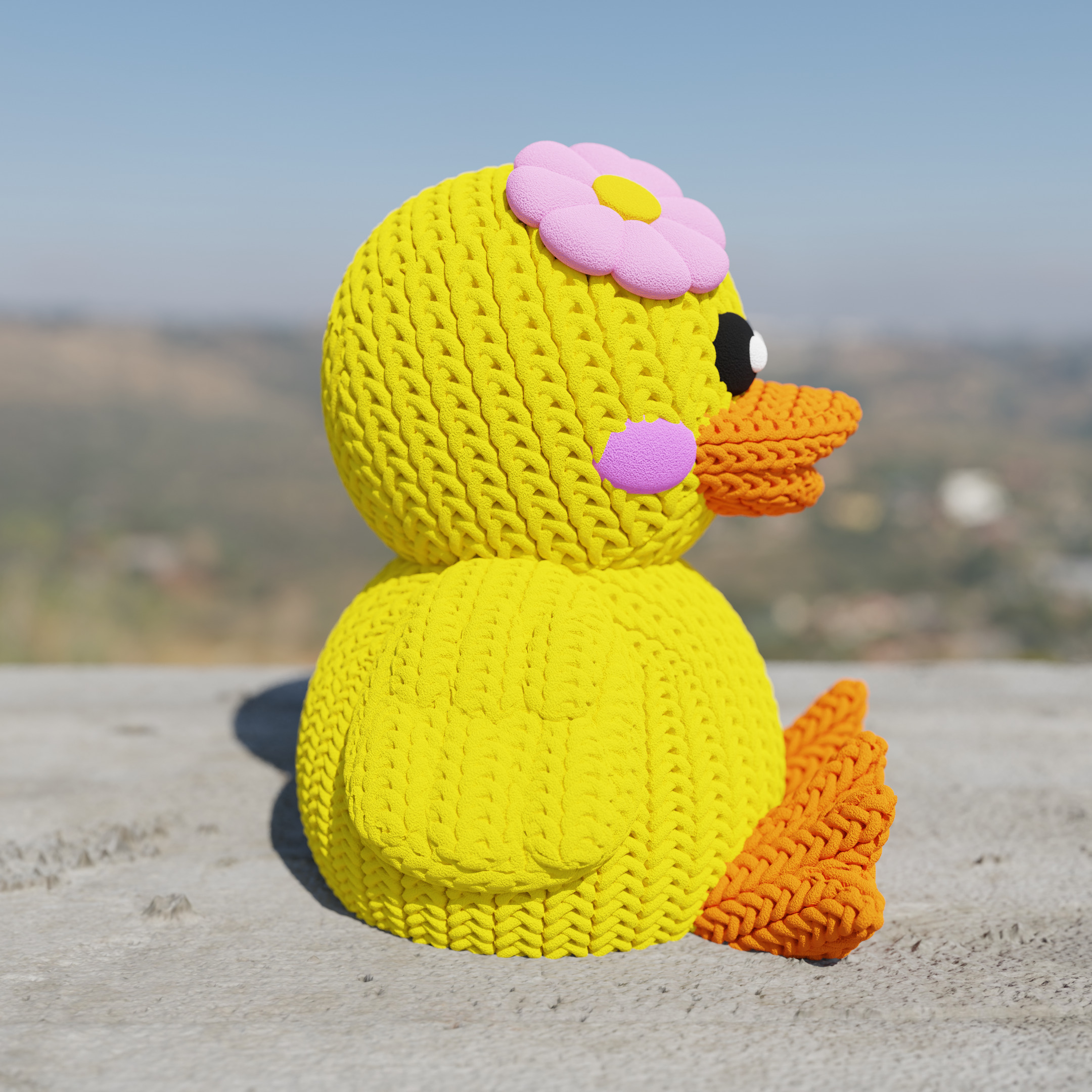 Knitted Duck 3D print model_1