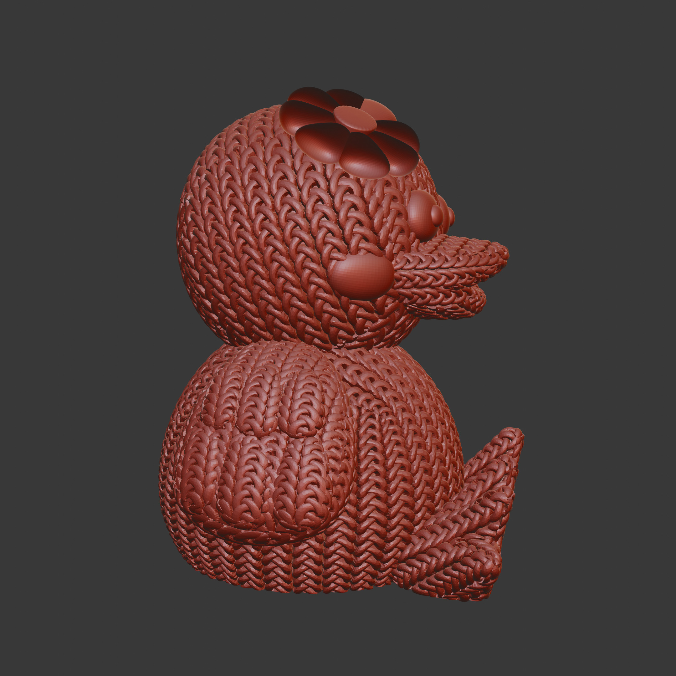 Knitted Duck 3D print model_4