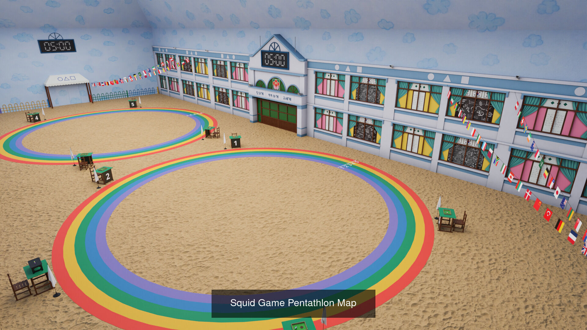 Squid Game All Maps 3D Model Collection_8