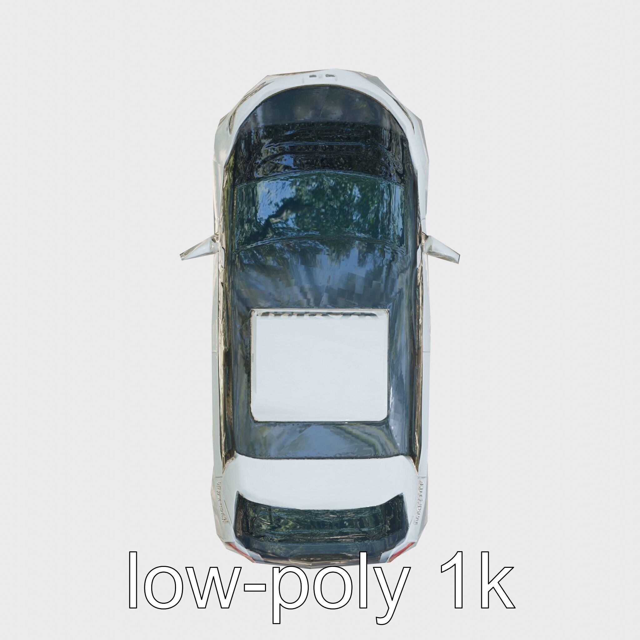 Futuristic Flying Taxi Concept Car 3D Model Low-poly 3D model_22