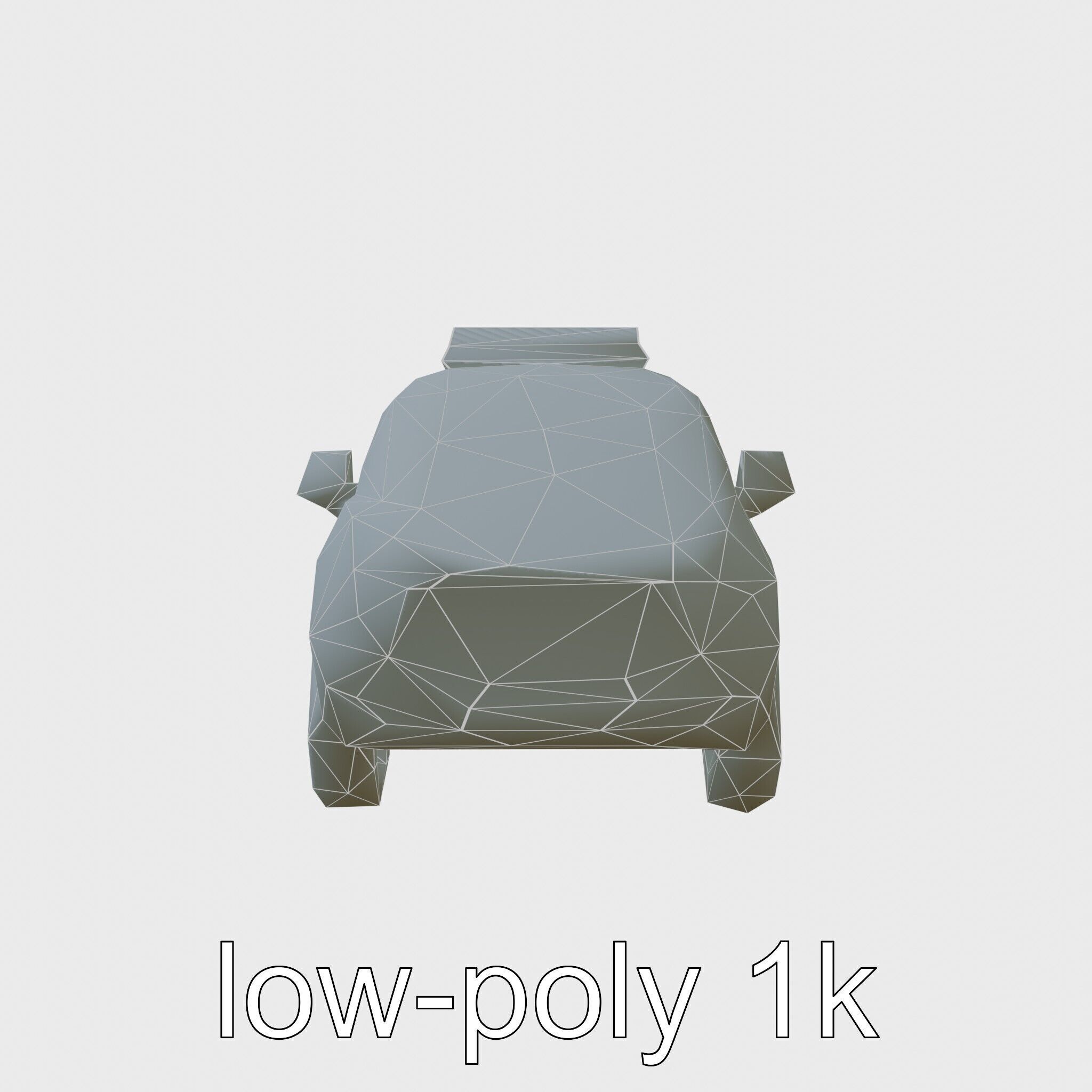Futuristic Flying Taxi Concept Car 3D Model Low-poly 3D model_19