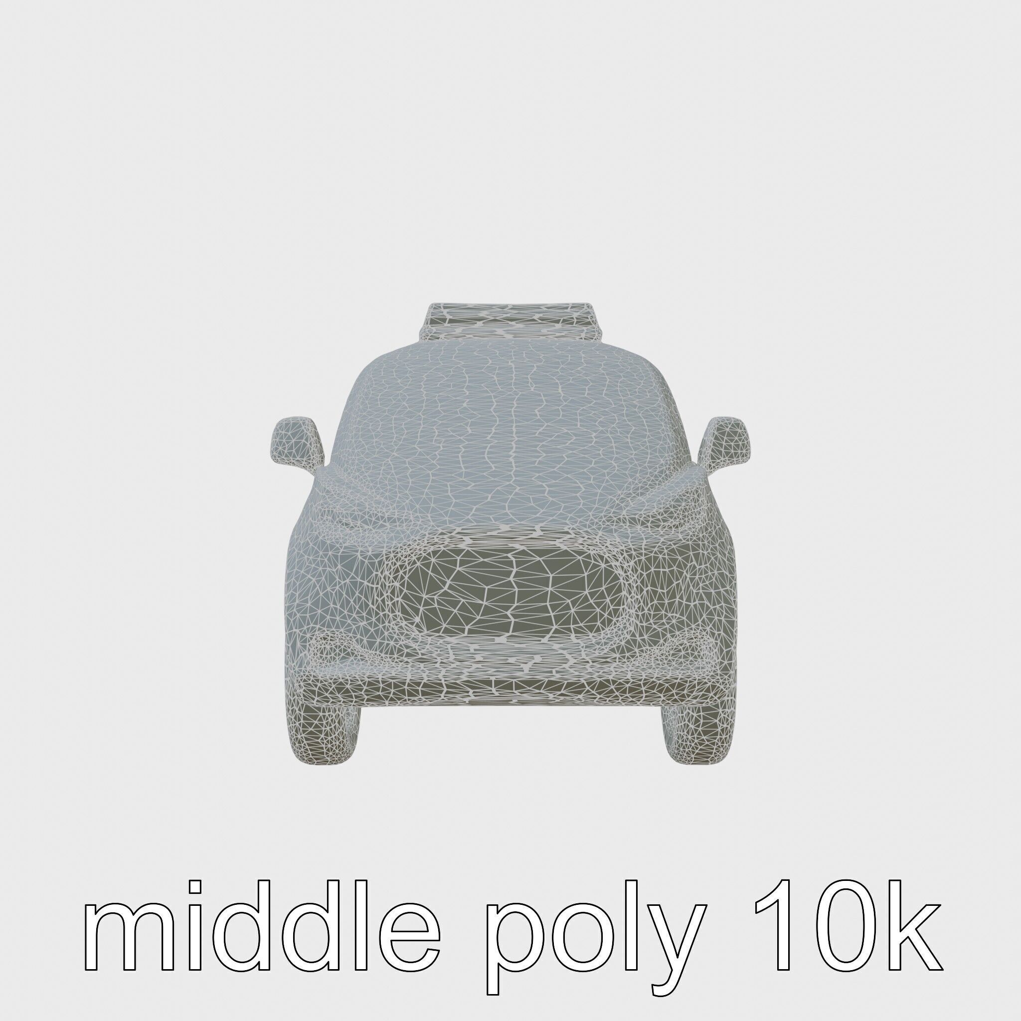 Futuristic Flying Taxi Concept Car 3D Model Low-poly 3D model_10