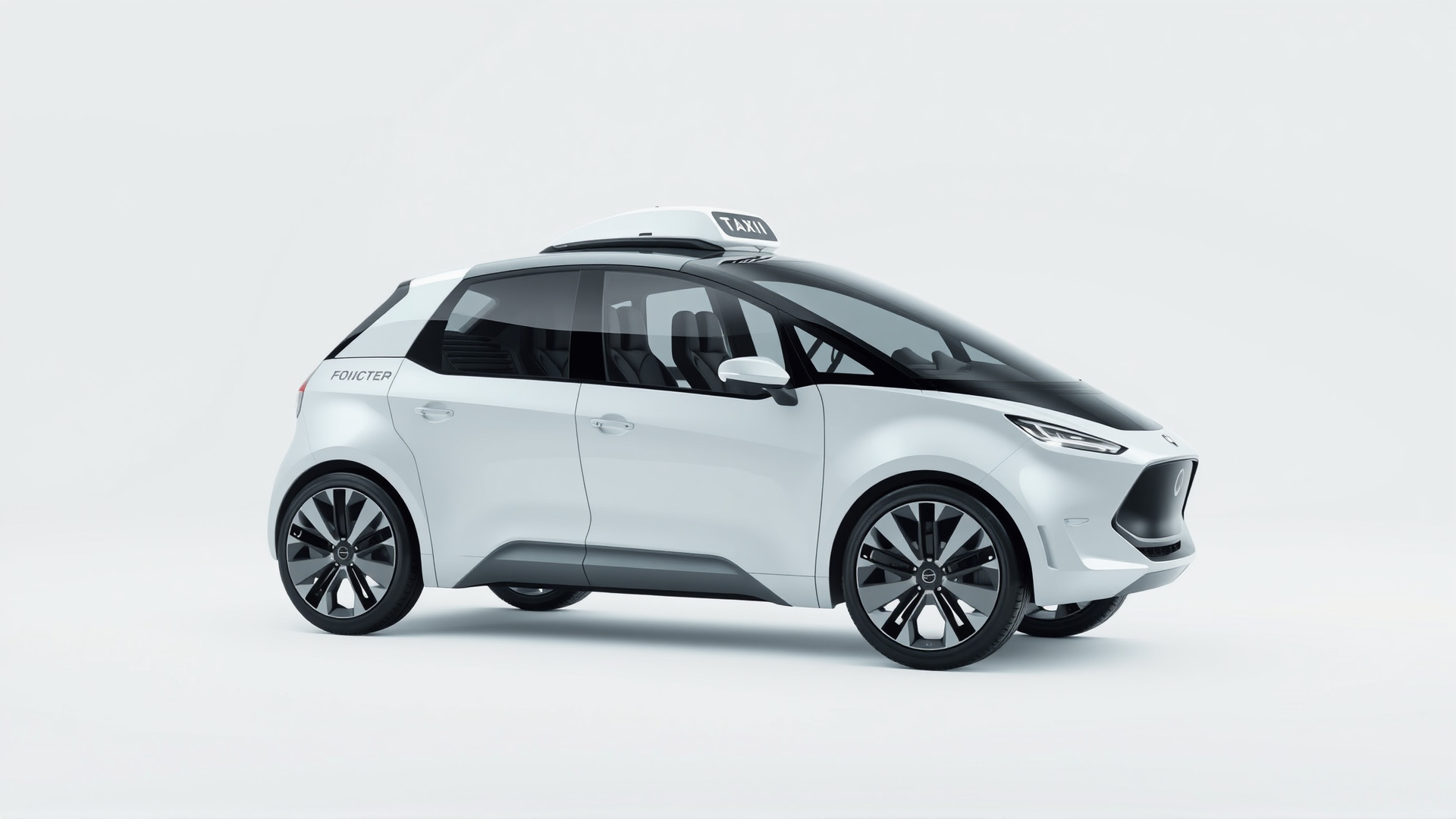 Futuristic Flying Taxi Concept Car 3D Model Low-poly 3D model_3