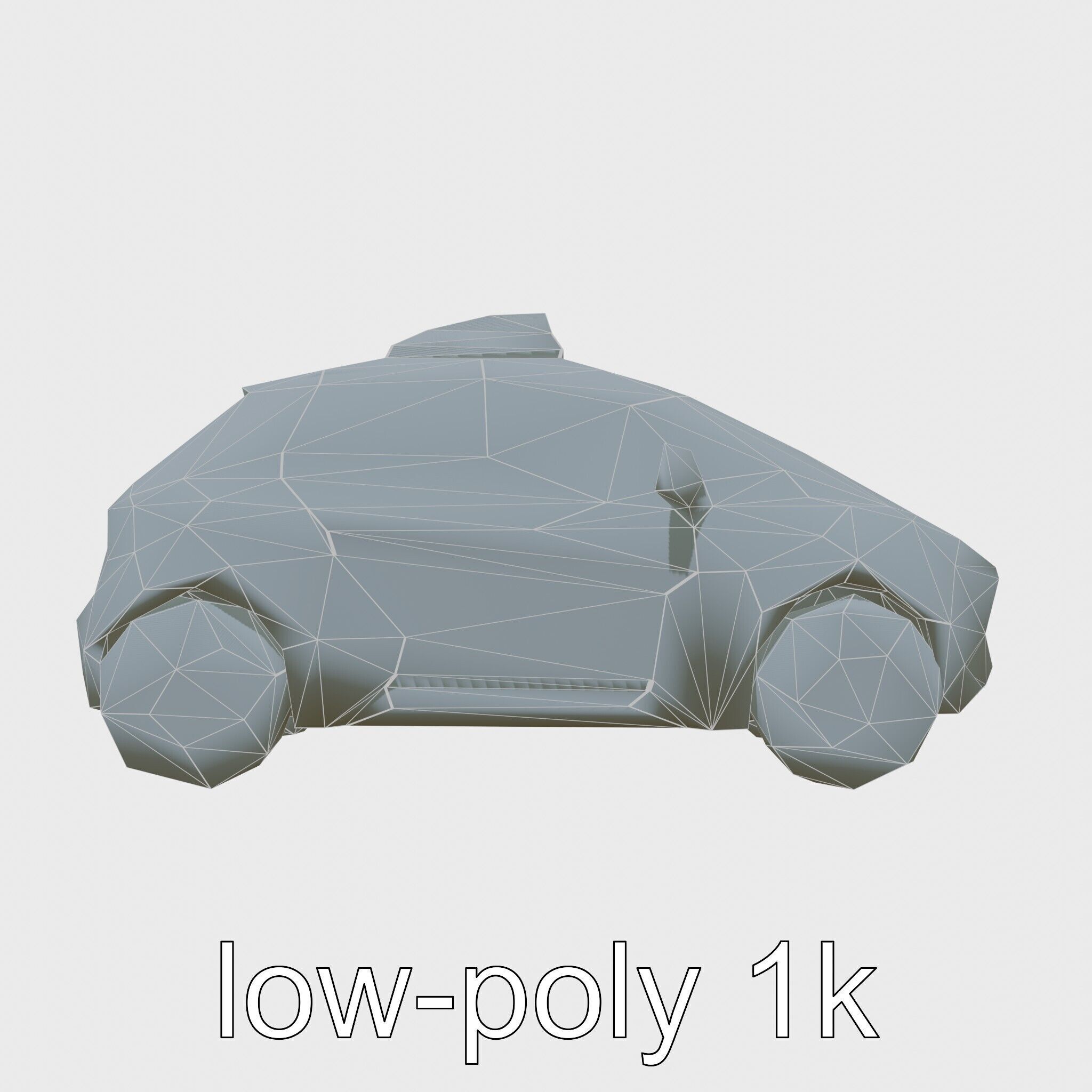 Futuristic Flying Taxi Concept Car 3D Model Low-poly 3D model_7