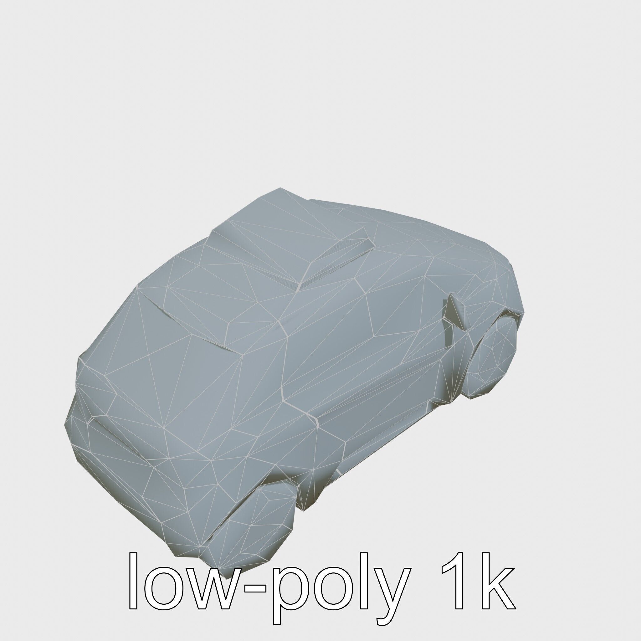Futuristic Flying Taxi Concept Car 3D Model Low-poly 3D model_20
