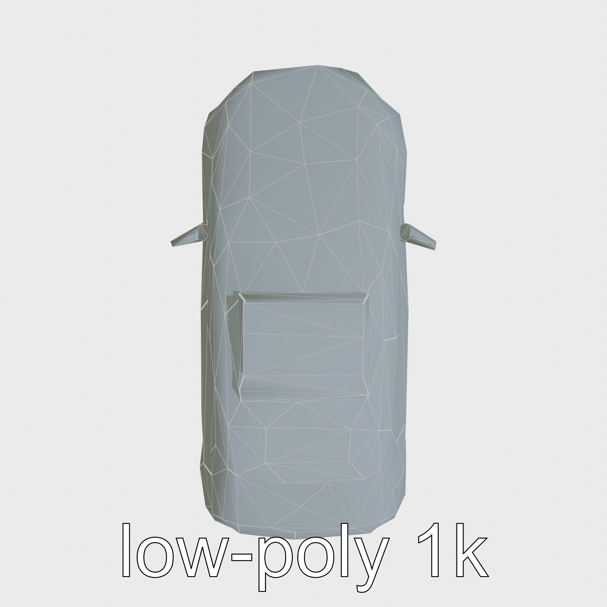 Futuristic Flying Taxi Concept Car 3D Model Low-poly 3D model_21