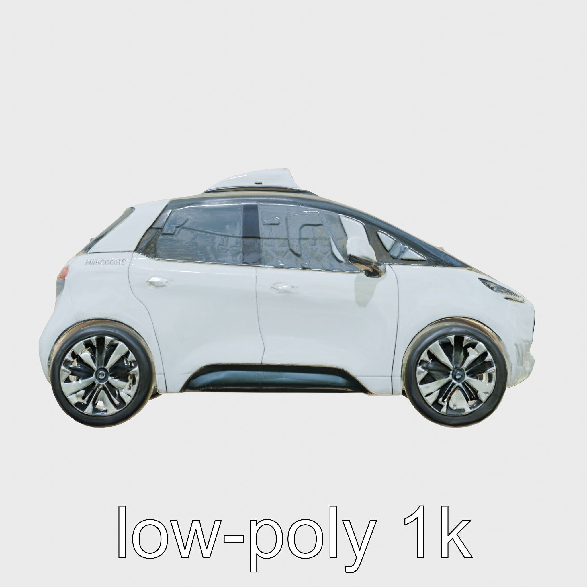 Futuristic Flying Taxi Concept Car 3D Model Low-poly 3D model_23