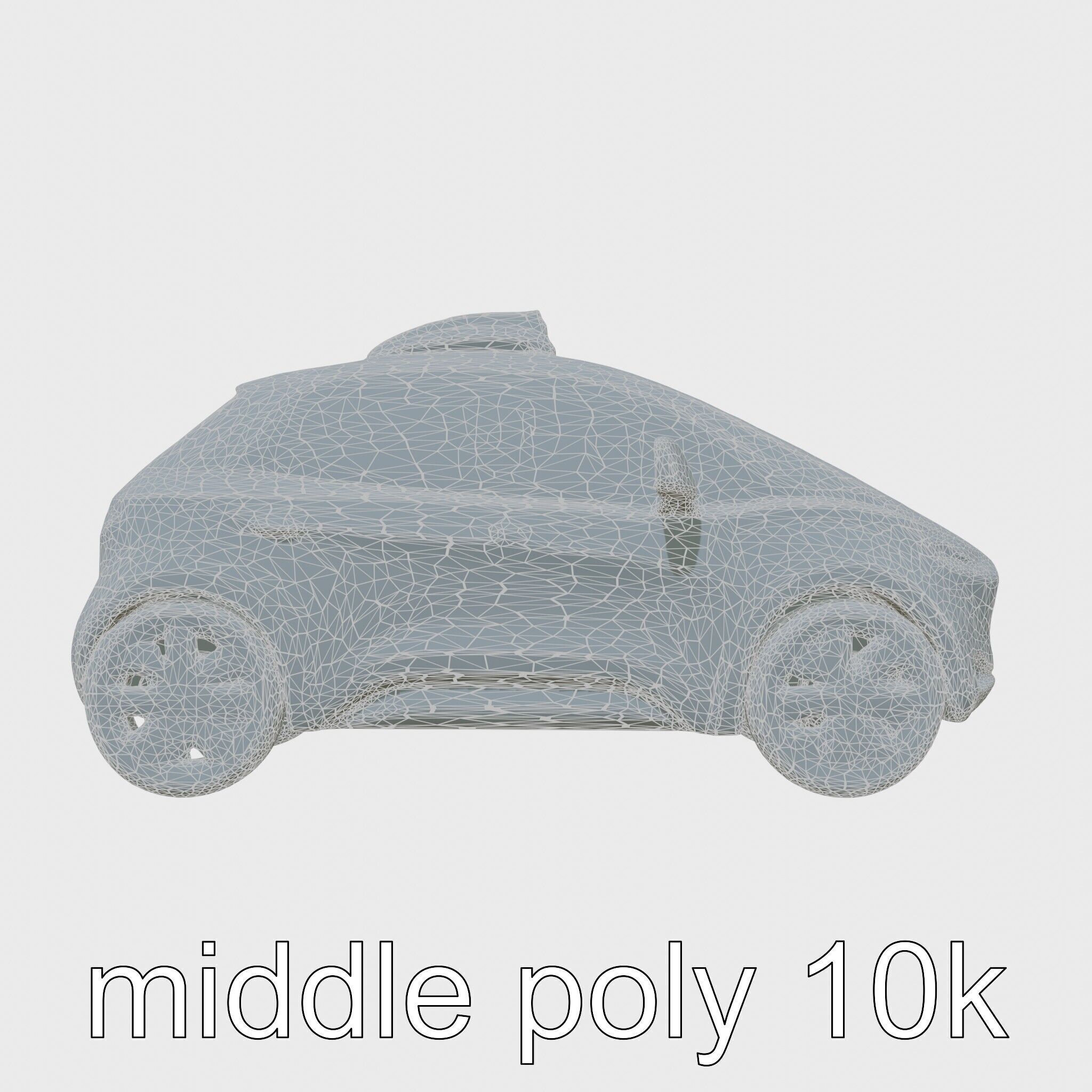 Futuristic Flying Taxi Concept Car 3D Model Low-poly 3D model_29