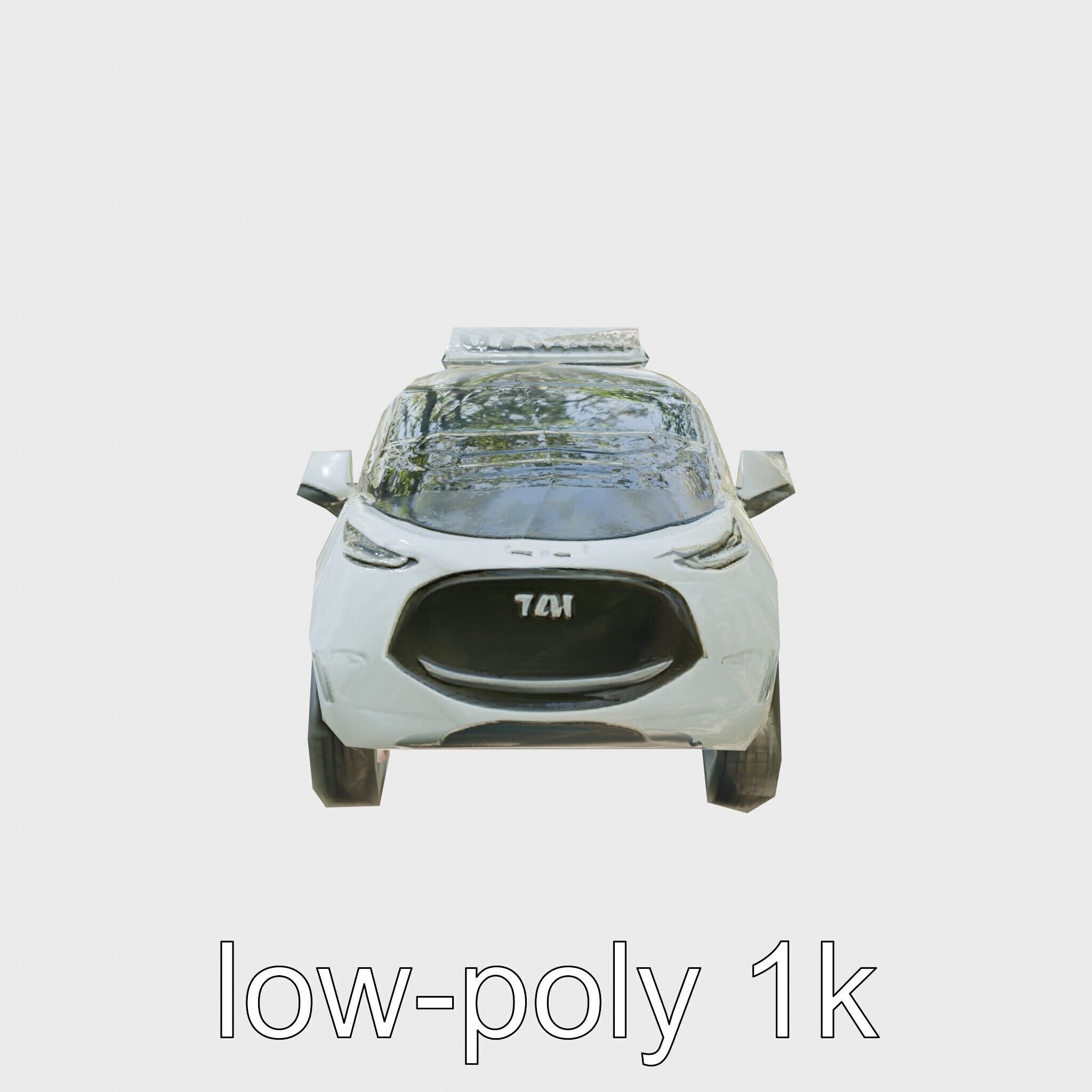 Futuristic Flying Taxi Concept Car 3D Model Low-poly 3D model_13