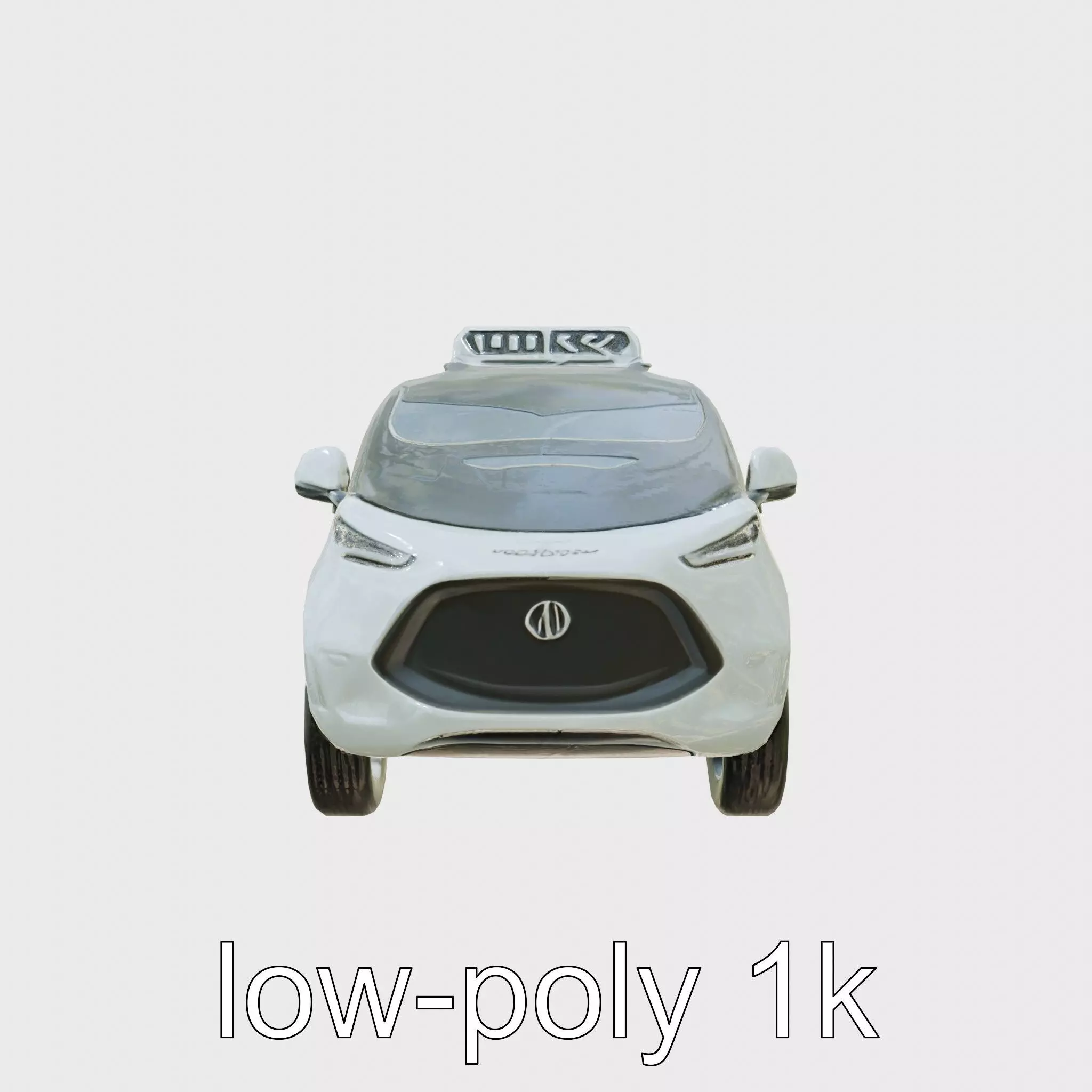Futuristic Flying Taxi Concept Car 3D Model Low-poly 3D model_0